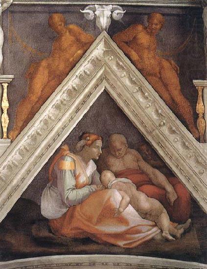 Ancestors of Christ: figures, Michelangelo Buonarroti